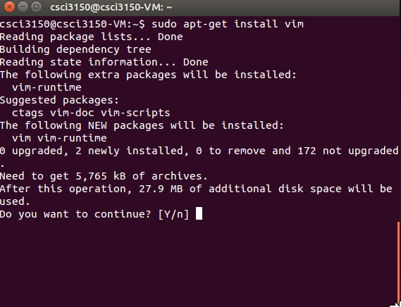 Installing package